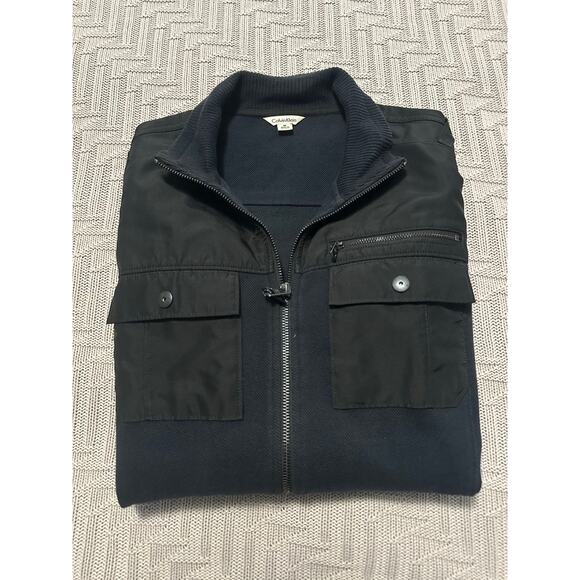 Calvin Klein navy full zip cardigan jacket size M - Picture 1 of 7